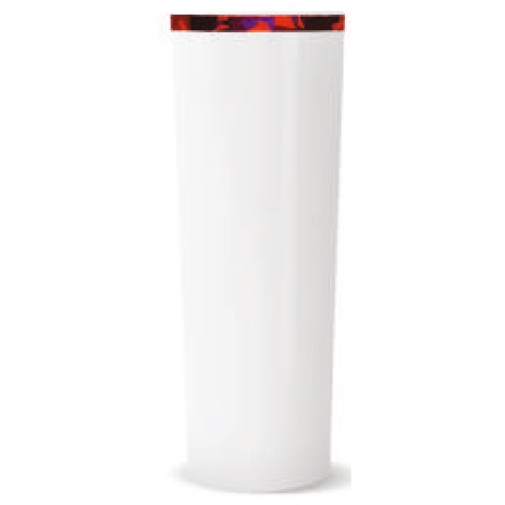 Copo LongDrink 350ml - Com Borda Mosáico VERMELHO-BA0006-VM