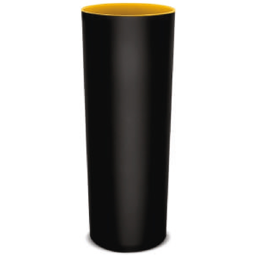 Copo LongDrink 350ml - Preto Fosco AMARELO-BA0008-AMA